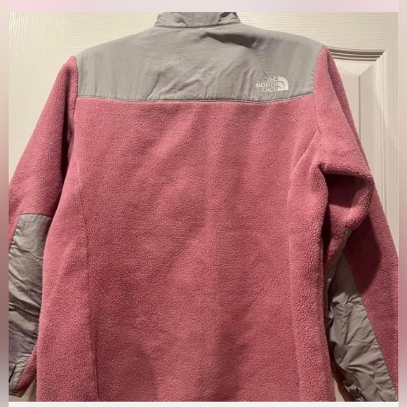 The North Face Pink Fleece Jacket with Gray Trim - Picture 5 of 5